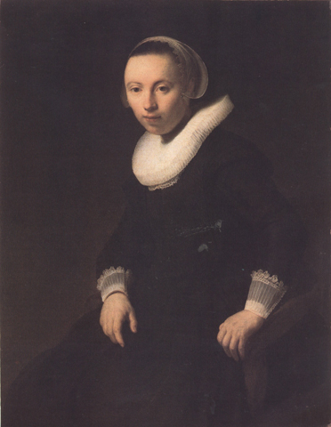 REMBRANDT Harmenszoon van Rijn Portrait of a young woman seated (mk33)